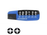 Набор бит с битодержателем WITTE RATCHDRIVE INDUSTRIE PH1-3/PZ1-3/держатель/трещетка арт. 251012000