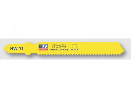 Пилка для электрического лобзика WILPU по дереву HW 11 76 мм 5 шт. арт. 0240000005