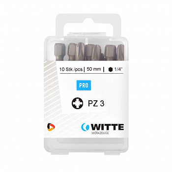 Упаковка бит WITTE INDUSTRIE PZ (Pozidrive)