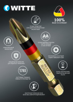 Бита WITTE EXTRAHART XD PH2 50мм (Philips)