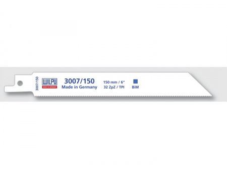 Полотно сабельное WILPU по металлу 3007/150 Bi 150 мм 5 шт. арт. 1411500005