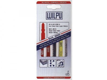 Пилка для электрического лобзика WILPU универсальная SORT 2000 5 шт. арт. 0286000005